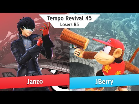 Tempo Revival 45 - Janzo (Joker) Vs. JBerry (Diddy Kong) - Losers R3 - Smash Ultimate