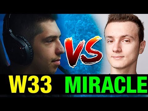 MEEPO GOD VS DOTA GOD!! - W33 VS MIRACLE - Dota2 7.07