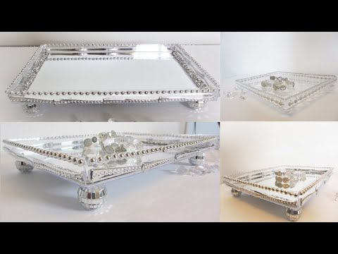 Ferrero Rocher Box DIY | Glam Vanity and Mirrored Trays | Dollar Tree DIY