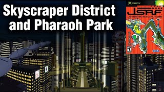 Jet Set Radio Future Skyscraper District & Pharaoh Park Walk-through & Ramble