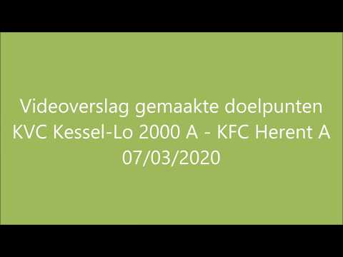 Videoverslag KVC Kessel-Lo 2000 A - KFC. Herent A