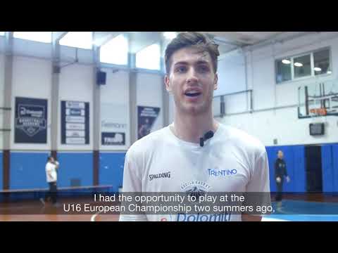 Conti, Czumbel and Ladurner - three Aquila Basket players @ Mannheim 2018