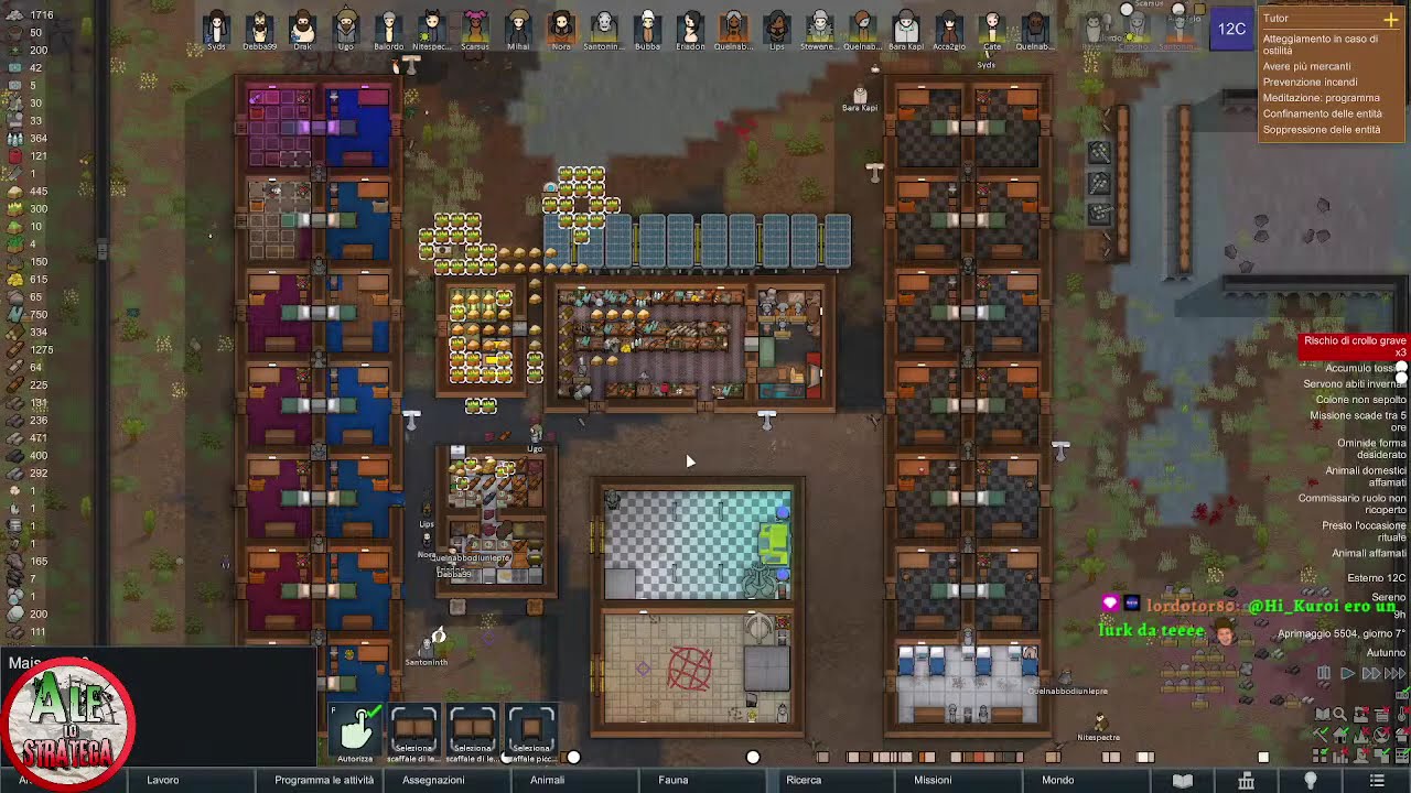 SE NON ESPLODE LA LIVE, PROVIAMO A NON FAR ESPLODERE LA COLONIA || RIMWORLD gameplay ITA || #11