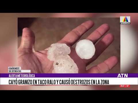 Violenta tormenta de viento y granizo causó serios destrozos en Taco Ralo