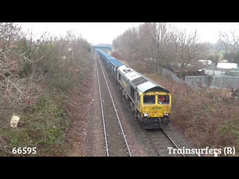 Freightliner Class 66 No. 66595 on 6F33 Bredbury - Runcorn Folly Lane on 19.12.16 - HD