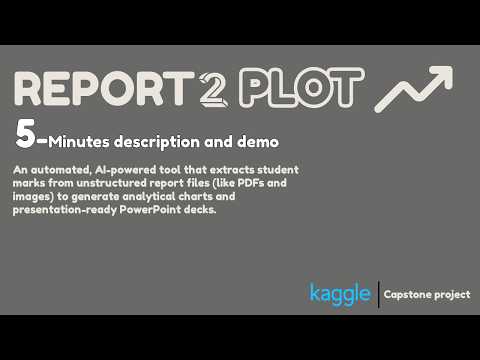 Report 2 Plot (R2P) For capstone project by B.Vishal Chandrakanth