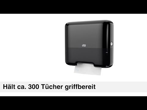 Artikelvideo 1 für TORK Papierhandtuchspender Elevation H3 Classic Mini 553108 schwarz Kunststoff, Artikelnummer 259978