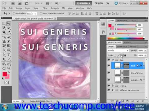 Photoshop CS5 Tutorial Locking Layers Adobe Training Lesson 9.5