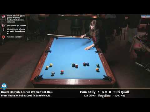 Pam Kelly vs Suzi Quall - Women's 8-Ball - Route 34 Pub and Grub