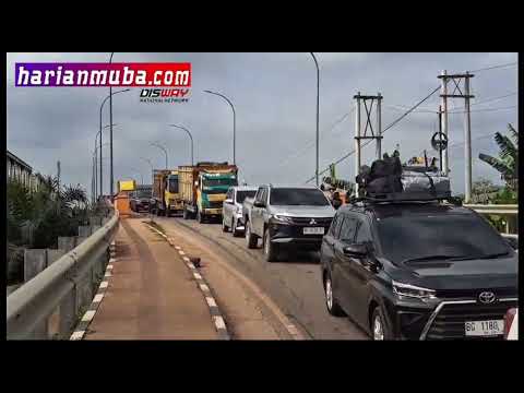 Suasana Arus Mudik Lebaran 1446 H di Jalintim Sungai Lilin