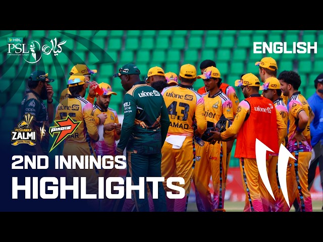 2st Innings Highlights | Peshawar Zalmi vs Rawalpindiz | English | Match 3 | HBL PSL 11 | MZB1U