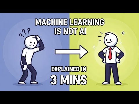 Machine Learning vs. AI: Explained Simply (The 3 Ways Algorithms Learn)