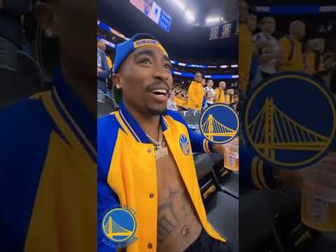 2Pac Pops Out At The Golden State Warriors Game‼️🏀 #nba #warriors #goldenstatewarriors #2pac #tupac