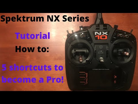 Spektrum NX Setup: 5 Shortcuts to become a NX PRO! (NX6/NX8/NX10)