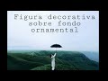 Figura decorativa sobre fondo ornamental- pxndx