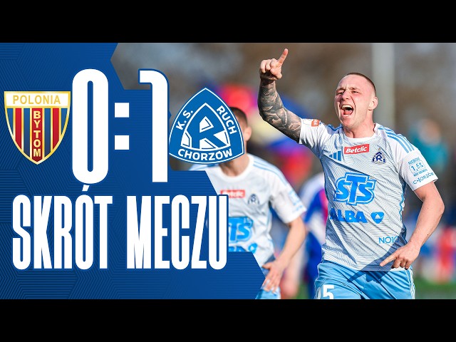 SKRÓT: Polonia Bytom 0-1 Ruch Chorzów (08.03.2026) - video