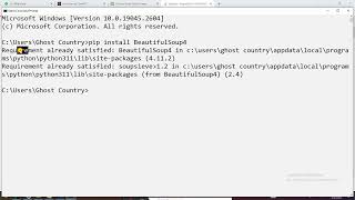 modulenotfounderror: no module named bs4 |Cyber Wings