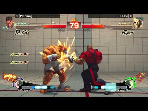 USF4 @ Last Man Standing - PIE Smug (Dudley) vs LI Joe (Sagat) [720p/60fps]