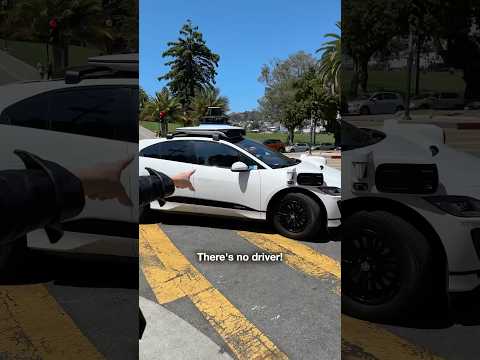 A Driverless Taxi! 🚕 #cars #taxis #ai