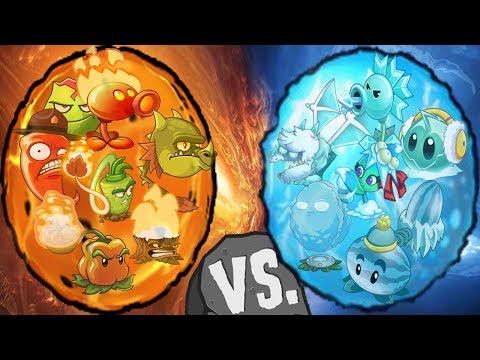 Plants vs Zombies 2 Frie vs ICE ( Plants Max Level Power Up )