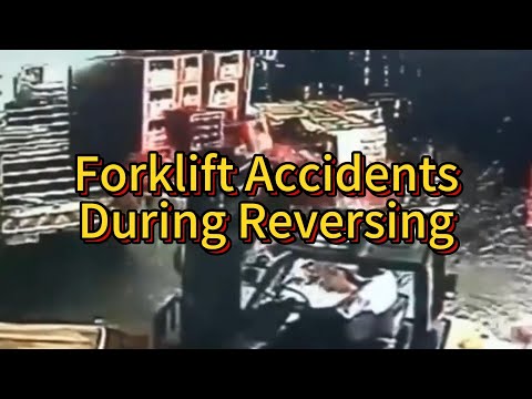 Forklift Accident Caused by Not Checking While Reversing | Forklift Fails | Forklift Crashes