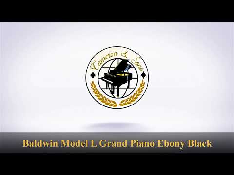 Baldwin Model L Grand Piano Ebony Black Free In-Home Delivery image 8