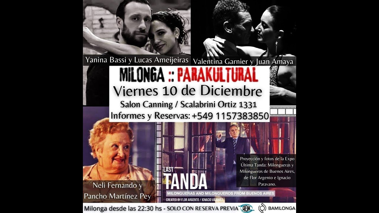 Video thumbnail for LUCAS AMEIJEIRAS & YANINA BASSI: CON TUS BESOS, VALS DE EDGARDO DONATO, EN EL PARAKULTURAL