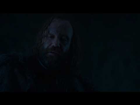 Game of Thrones 7x01 The Hound sees the White Walkers in the fire