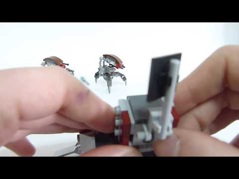 Lego Star wars 75000 Clone Troopers and Droidekas review (Stop-motion animated)