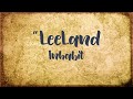 LeeLand - Inhabit Lyrics