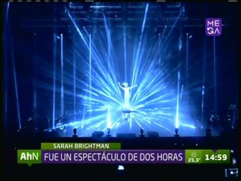 SARAH BRIGHTMAN CONCIERTO EN CHILE 19 NOVIEMBRE MEGANOTICIAS TARDE 20 11 2013