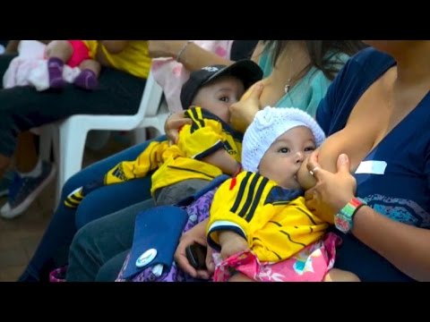 Muttermilch in Strömen: Rekordversuch im Baby-Stillen