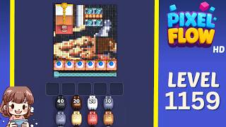 Pixel Flow Level 1159 Solution Walkthrough