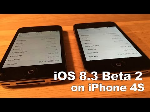 iOS 8.3 Beta 2 on iPhone 4S, compared to iOS 8.1.3