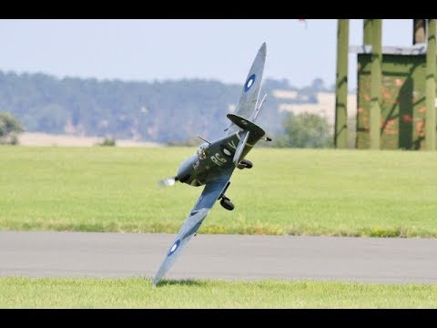 WW2 WARBIRDS DISPLAY AT THE BMFA NATS FLIGHTLINE RAF BARKSTON HEATH - 2019