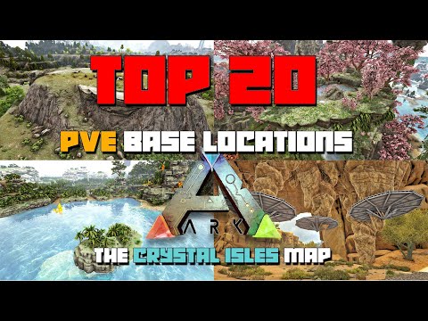 ARK: Crystal Isles | TOP 20 BEST PVE Base Locations!