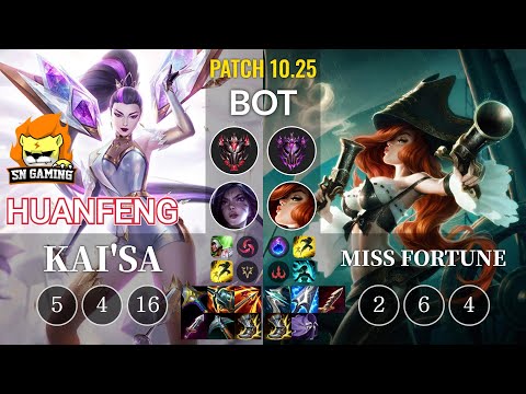 SN huanfeng Kai'Sa vs Miss Fortune Bot - KR Patch 10.25