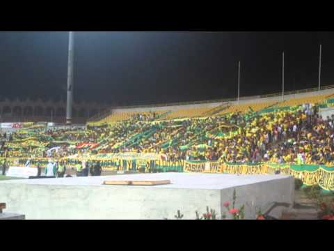 "REBELION AURIVERDE NORTE (REAL CARTAGENA VS leones 15 de feb 2016)" Barra: Rebelión Auriverde Norte &bull; Club: Real Cartagena