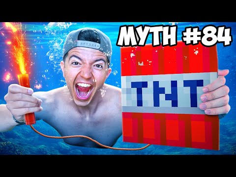 Preston - BUSTING 100 Minecraft Myths in Real Life!