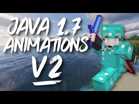 Java 1.7 Animations V2 - Resource Pack For Minecraft Bedrock 1.16, 1.17, 1.18, 1.19