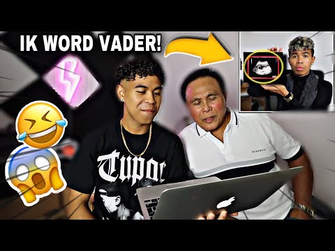 IK WORD VADER! REACTIEVIDEO MET MIJN VADER!🤣😱 #prank