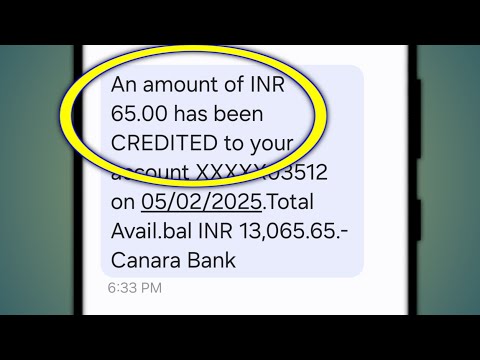An amount of INR 65.00 has been CREDITED to your account XXXXX03512 on 05/02/2025.Total Avail.bal