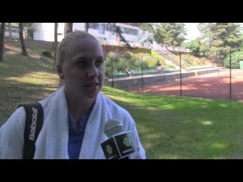 Nikola Schweinerová po výhře v 1. kole dvouhry Livesport Prague Open 2016