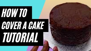 HOW TO COVER A CAKE IN MARZIPAN