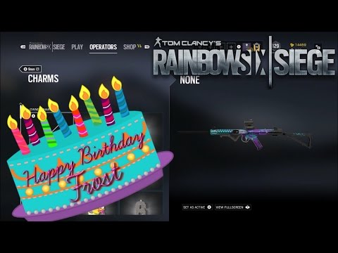 Rainbow six siege - Frost Birthday Challenge charm