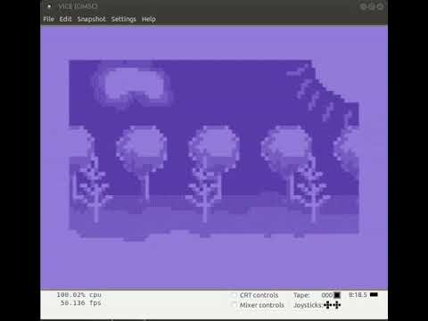 Another test of softsprites in 80x50 resolution, now displaying my fantastic artistic talent :)