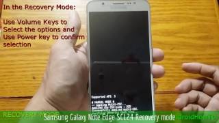 Samsung Galaxy Note Edge SCL24 Recovery mode
