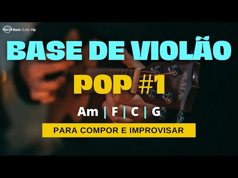Pop #1 - Base de Violão Para Compor e/ou Improvisar - BPM 70 - TOM Am