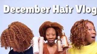 Best and Worse of 2024, Hair Yapping, Wash and go's and more! |December hair vlog