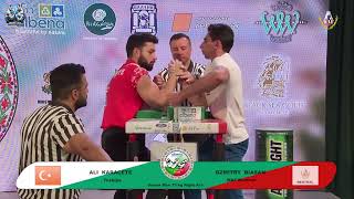 Karacete Ali vs Dzmitry Biasan | Up to 75 kg | XLVI WORLD ARMWRESTLING CHAMPIONSHIP | 2025